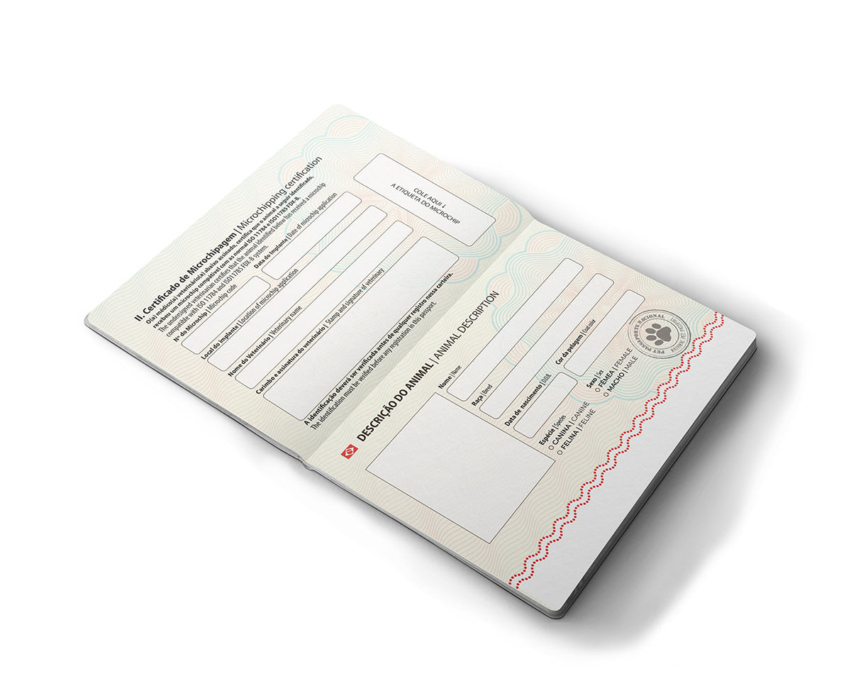 Pet Passport Blanc | 24 páginas