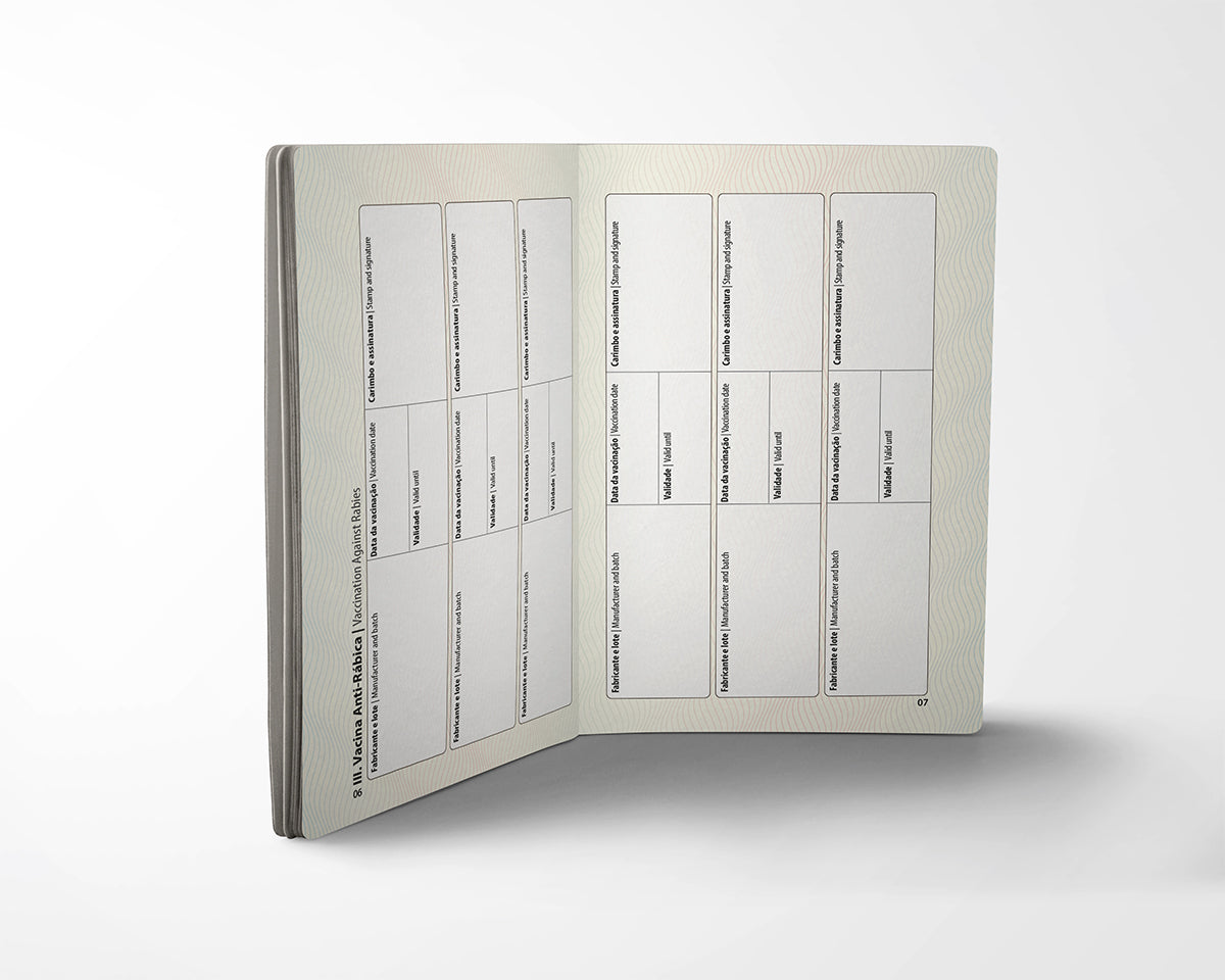 Pet Passport Blanc | 24 páginas