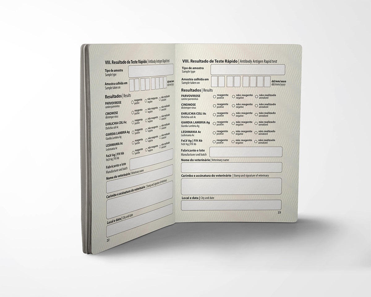 Pet Passport Blanc | 24 páginas